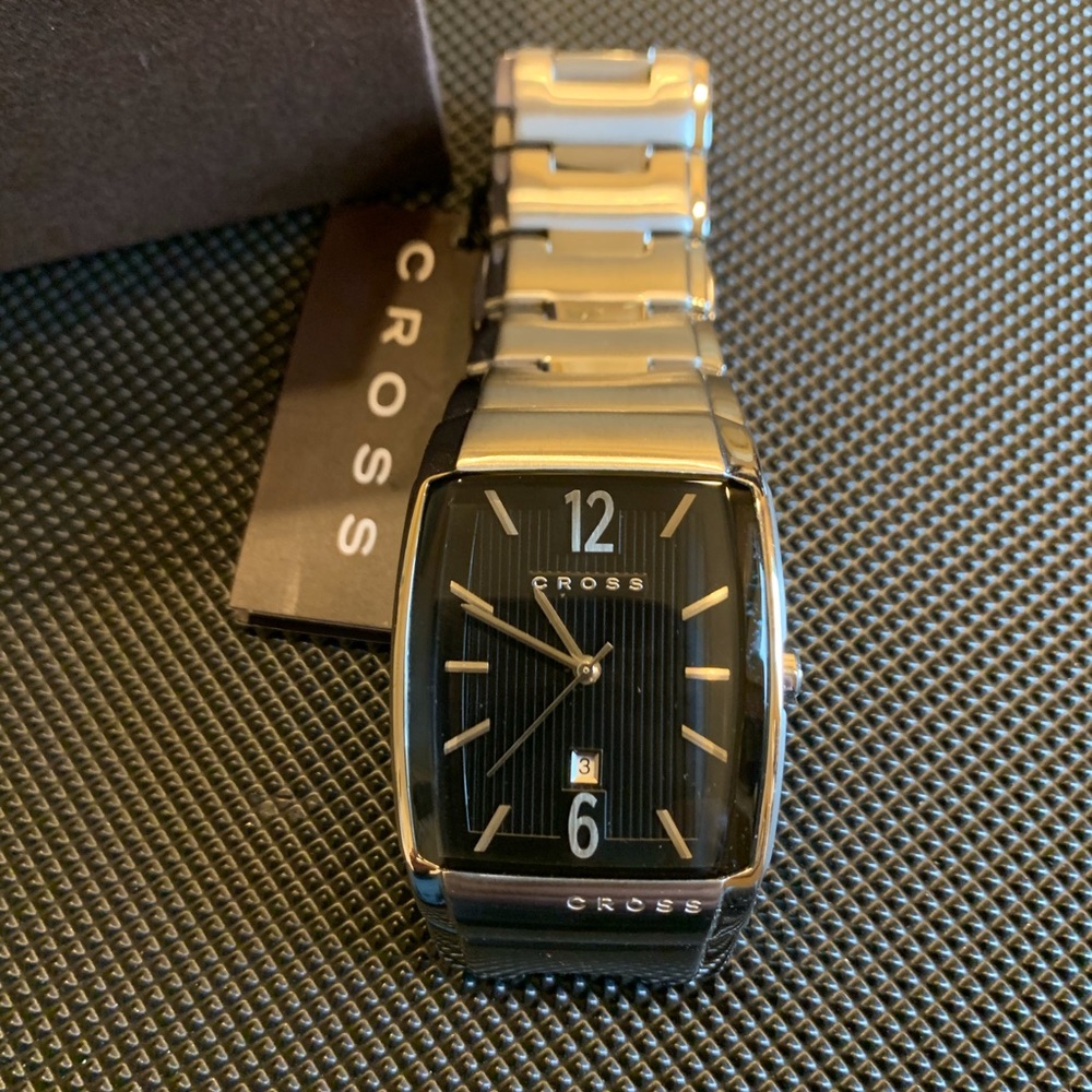 Cross Timepiece Arial Watch Rare Stainless Steel